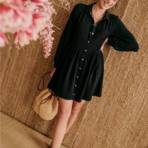 Sezane Leana Dress in Black - US 2